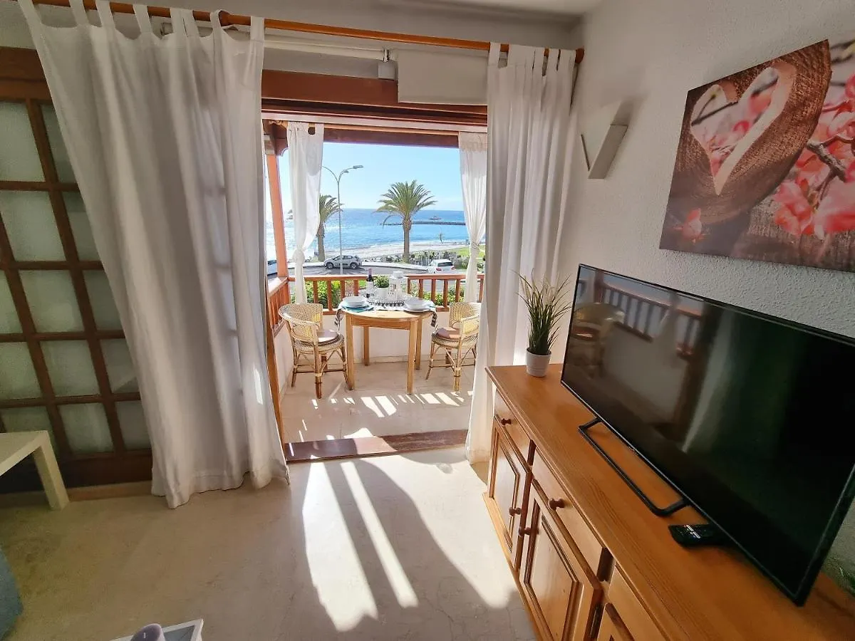アパート アデヘCasa Playa Del Duque 2 In 1St Sea Line Directly At The Beach, Heated Pool, Wifiアパートメント