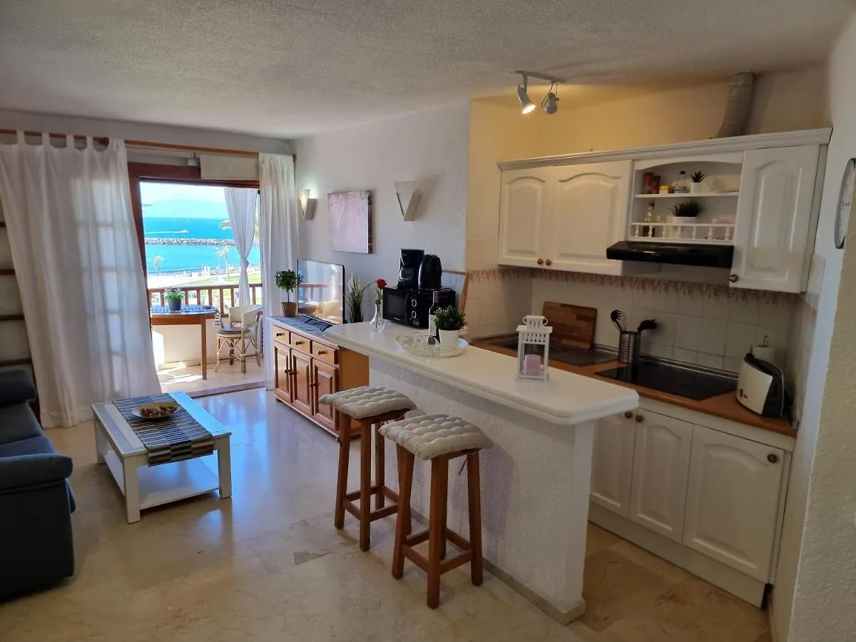 アパート アデヘCasa Playa Del Duque 2 In 1St Sea Line Directly At The Beach, Heated Pool, Wifiアパートメント
